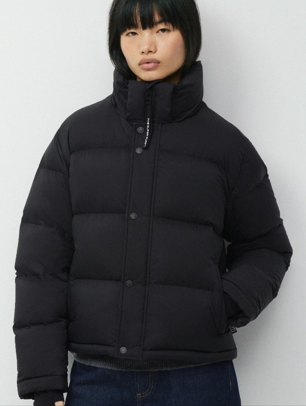 Aritzia The Super Puff™ Puffer Jacket - Black No Hoodie